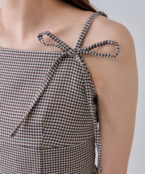 OLIVE des OLIVE（オリーブデオリーブ）の「ボレロセットリボンキャミワンピース（ワンピース・レディース・ブラック/トップグレー/ブラウン・FREE）」の10枚目の写真