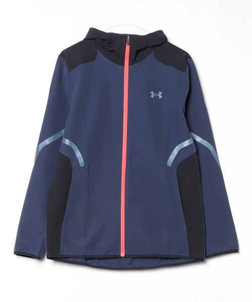 UNDER ARMOUR(アンダーアーマー)の「アンダーアーマー UAブラッシュドウーブン リフレクト ジャケット(ジャージ・メンズ・ブラック/ネイビー/ホワイト・3L/S/M/L/LL)」の3枚目の写真