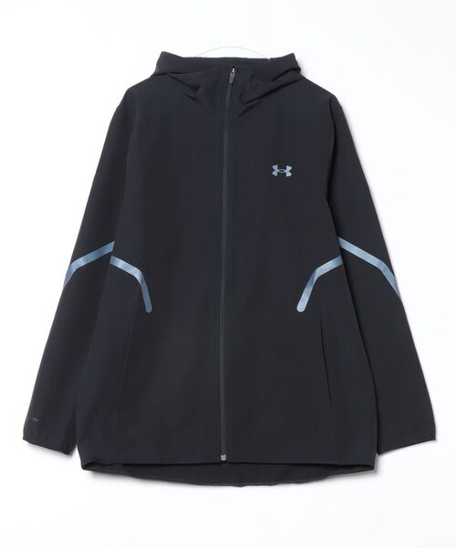 UNDER ARMOUR(アンダーアーマー)の「アンダーアーマー UAブラッシュドウーブン リフレクト ジャケット(ジャージ・メンズ・ブラック/ネイビー/ホワイト・3L/S/M/L/LL)」の1枚目の写真