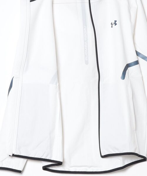 UNDER ARMOUR(アンダーアーマー)の「アンダーアーマー UAブラッシュドウーブン リフレクト ジャケット(ジャージ・メンズ・ブラック/ネイビー/ホワイト・3L/S/M/L/LL)」の5枚目の写真