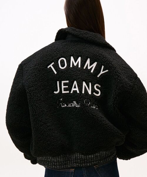 tommy jeans（トミー ジーンズ）の「テディボンバージャケット（ブルゾン・レディース・ブラック・SMALL/X-SMALL/MEDIUM）」の2枚目の写真
