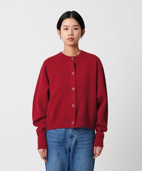 CITEN（シテン）の「＜CITEN＞スウェットライクニットカーディガン（カーディガン/ボレロ・レディース・ライトブルー/オレンジ/ダークグレー/レッド/ライトグレー・FREE）」の19枚目の写真