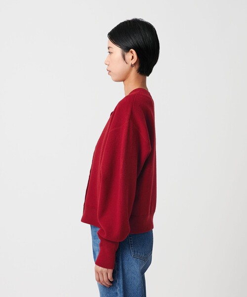 CITEN（シテン）の「＜CITEN＞スウェットライクニットカーディガン（カーディガン/ボレロ・レディース・ライトブルー/オレンジ/ダークグレー/レッド/ライトグレー・FREE）」の20枚目の写真