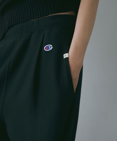 ETRE TOKYO(エトレトウキョウ)の「Champion REVERSE WEAVE スウェットワイドパンツ(スウェットパンツ・レディース・グレー/ネイビー/オートミール・M/S)」の6枚目の写真