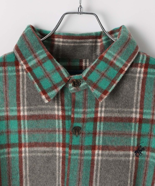 【完売品】LEPSIM【新品】POLOシャギーチェックシャツ BEVERLY HILLS POLO CLUB】シャギーチェックシャツ 579102