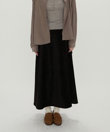 Suede Flare Long Skirt / スエードフレアロングスカート