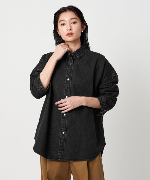 マルゥユナイテッドアローズ　デニムオーバーシャツ MARW UNITED ARROWS＞デニム オーバー シャツ（シャツ/ブラウス