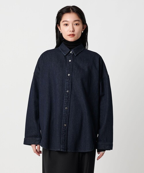 MARW UNITED ARROWS(マルゥ ユナイテッドアローズ)の「<MARW UNITED ARROWS>デニム オーバー シャツ(シャツ/ブラウス・レディース・オフホワイト/ブラック/コバルトブルー・FREE)」の15枚目の写真