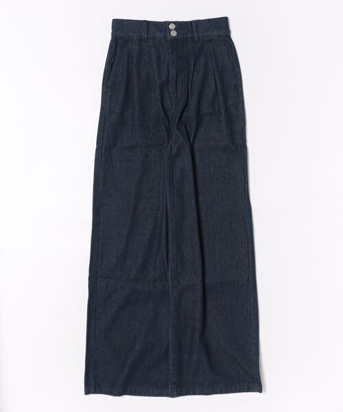PREFERIR(プレフェリール)の「ハイウエスト デニム タックワイドパンツ (S,M,L,XL)(デニムパンツ・レディース・ネイビー/ダークネイビー・MEDIUM/LARGE/X-LARGE/SMALL)」の10枚目の写真