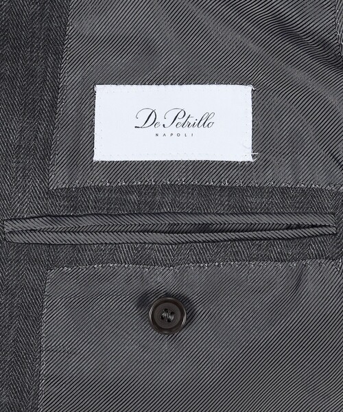TOMORROWLAND (トゥモローランド)の「【別注】De Petrillo SIBILLA リネン ダブルブレステッド6Bジャケット(テーラードジャケット・メンズ・チャコールグレー・48)」の13枚目の写真