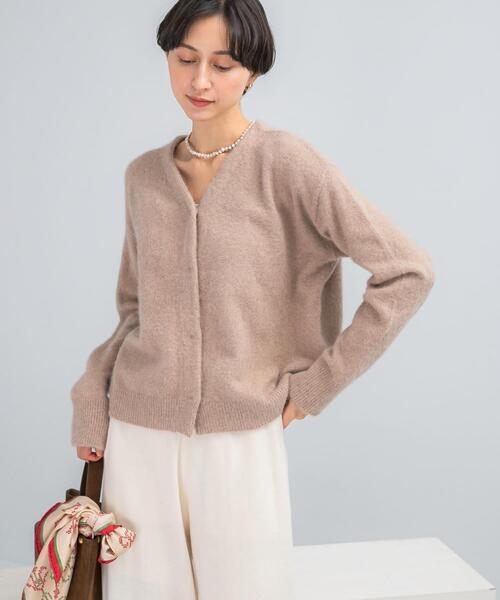 公式完売【美品】エアリーニットカーデ　　URBAN RESEARCH　ROSSO セール】エアリーニット2WAYカーディガン（カーディガン/ボレロ