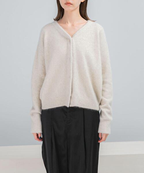 URBAN RESEARCH ROSSO WOMEN（アーバンリサーチ　ロッソ）の「エアリーニット2WAYカーディガン（カーディガン/ボレロ・レディース・ブラック/ベージュ/ホワイト系その他・FREE）」の6枚目の写真