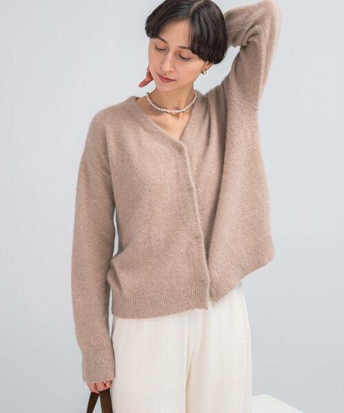 URBAN RESEARCH ROSSO WOMEN（アーバンリサーチ　ロッソ）の「エアリーニット2WAYカーディガン（カーディガン/ボレロ・レディース・ブラック/ベージュ/ホワイト系その他・FREE）」の12枚目の写真