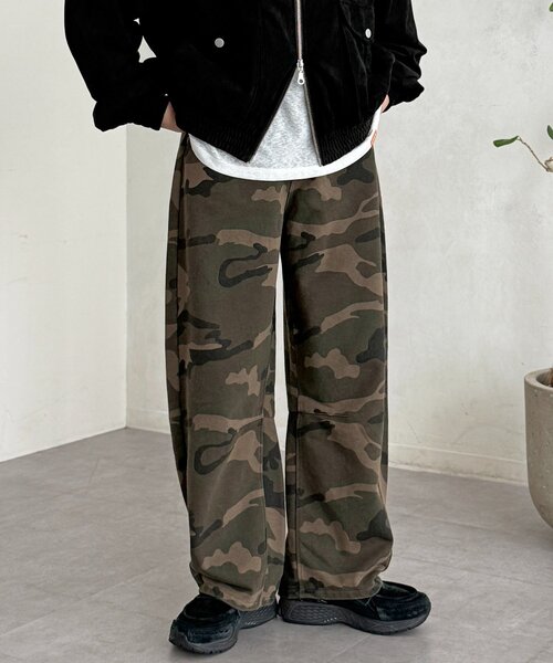 CPCM（シーピーシーエム）の「裏毛カーブスウェットパンツ（その他パンツ・レディース・グリーン系その他/ブラック/グレー/ブラウン・FREE）」の4枚目の写真