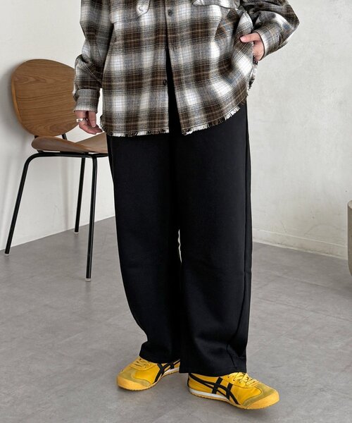 CPCM（シーピーシーエム）の「裏毛カーブスウェットパンツ（その他パンツ・レディース・グリーン系その他/ブラック/グレー/ブラウン・FREE）」の6枚目の写真