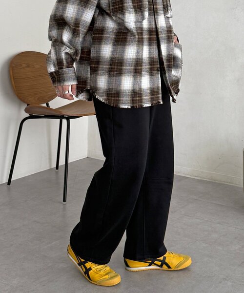 CPCM（シーピーシーエム）の「裏毛カーブスウェットパンツ（その他パンツ・レディース・グリーン系その他/ブラック/グレー/ブラウン・FREE）」の8枚目の写真