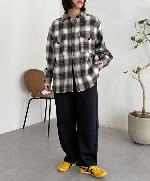 CPCM（シーピーシーエム）の「裏毛カーブスウェットパンツ（その他パンツ・レディース・グリーン系その他/ブラック/グレー/ブラウン・FREE）」の11枚目の写真