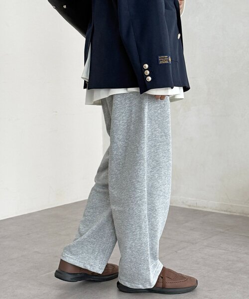 CPCM（シーピーシーエム）の「裏毛カーブスウェットパンツ（その他パンツ・レディース・グリーン系その他/ブラック/グレー/ブラウン・FREE）」の12枚目の写真