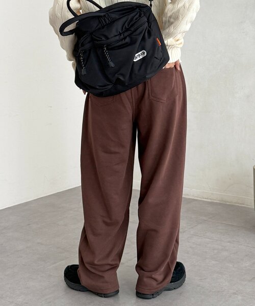 CPCM（シーピーシーエム）の「裏毛カーブスウェットパンツ（その他パンツ・レディース・グリーン系その他/ブラック/グレー/ブラウン・FREE）」の21枚目の写真