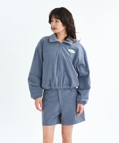 RVCA(ルーカ)の「RVCA レディース CLOVER CORDUROY JACKET ジャケット 【2025年秋冬モデル】 @autumn/ルーカコーデュロイブルゾン(ブルゾン・レディース・ブルー系その他/ブラウン系その他/ブラック・MEDIUM/SMALL)」の3枚目の写真