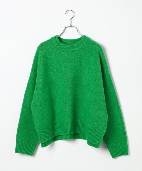 BAYFLOW（ベイフロー）の「コンフォートブークレニットプルオーバー（ニット/セーター・レディース・チャコール/ネイビー/ブラウン/ピンク/レッド/オフホワイト/グレー/グレイッシュベージュ/ライトブルー/イエロー/ホワイト系その他/グリーン・FREE）」の19枚目の写真