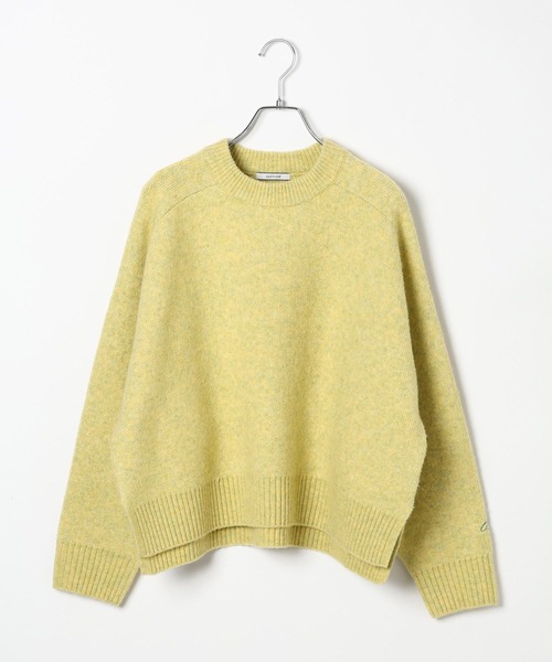 BAYFLOW（ベイフロー）の「コンフォートブークレニットプルオーバー（ニット/セーター・レディース・チャコール/ネイビー/ブラウン/ピンク/レッド/オフホワイト/グレー/グレイッシュベージュ/ライトブルー/イエロー/ホワイト系その他/グリーン・FREE）」の17枚目の写真