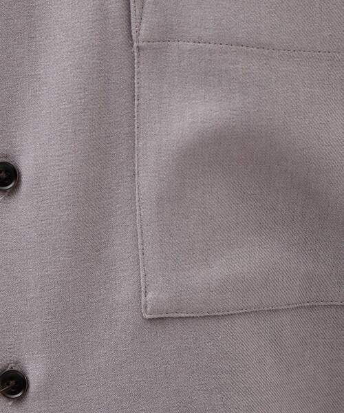 THE SHOP TK （ザ ショップ ティーケー ）の「【大人のきれいめカジュアルに】ウールライク長袖シャツ 洗濯機OK（シャツ/ブラウス・メンズ・ナチュラル/ブルーグリーン/ダークグレー・02/03/04）」の12枚目の写真