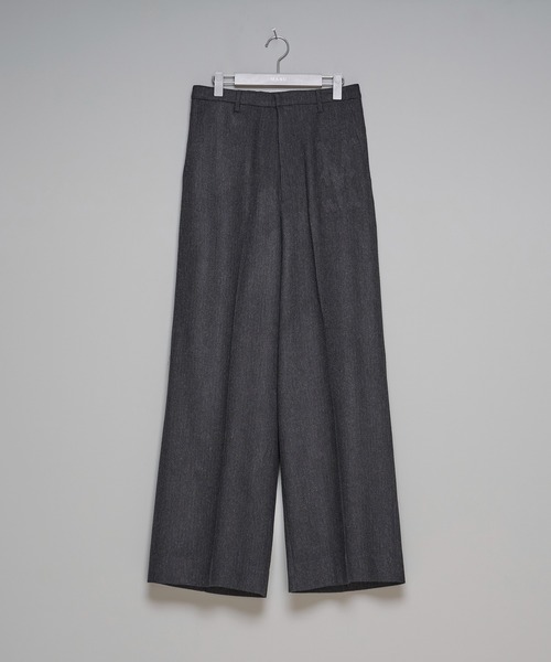 ド*す様 MASU FUTURE WIDE TROUSERS 44 MASU(エムエーエスユー)のFUTURE WIDE TROUSERS BLACK(スラックス)の