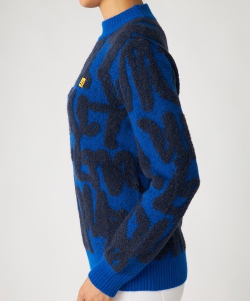 Loudmouth(ラウドマウス)の「【Loudmouth:ラウドマウス】レディースモックネックセーター ゴルフ(ニット/セーター・レディース・ライトグリーン/ブラック/ブルー・X-LARGE)」の11枚目の写真