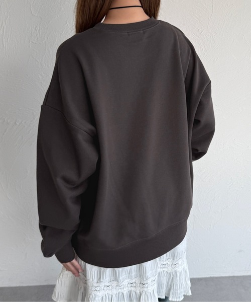 kutir(クティール)の「モチーフ付きフラワースウェット(スウェット・レディース・オフホワイト/ブラウン/オートミール/ネイビー・FREE)」の12枚目の写真