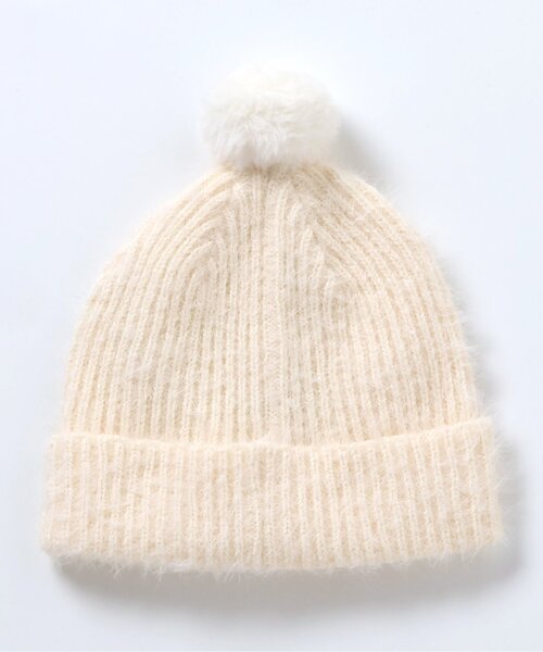 apres les cours(アプレレクール)の「リボンベビーニット帽(ニットキャップ/ビーニー・キッズ・アイボリー・48)」の3枚目の写真