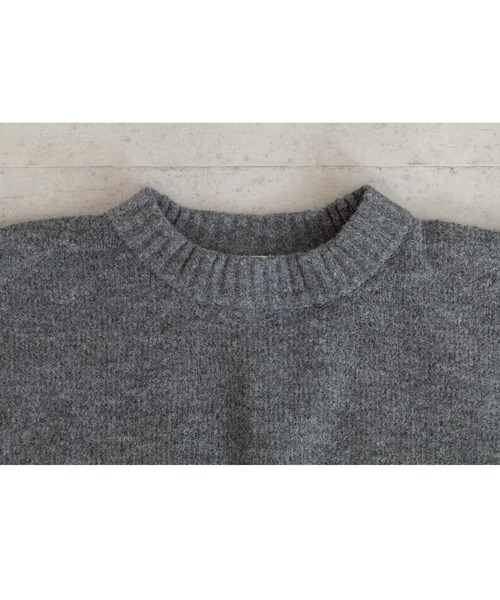 PICHI（ピイチ）の「PICHIオリジナルニット（ニット/セーター・レディース・チャコール/イエロー/ブラック・FREE）」の8枚目の写真