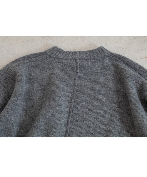 PICHI（ピイチ）の「PICHIオリジナルニット（ニット/セーター・レディース・チャコール/イエロー/ブラック・FREE）」の9枚目の写真