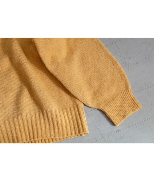 PICHI（ピイチ）の「PICHIオリジナルニット（ニット/セーター・レディース・チャコール/イエロー/ブラック・FREE）」の10枚目の写真