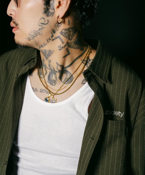 Subciety（サブサエティ）の「Stripe shirt（シャツ/ブラウス・メンズ・オリーブ/ブラック/ホワイト/ブルーグレー・SMALL/X-LARGE/LARGE/MEDIUM）」の21枚目の写真