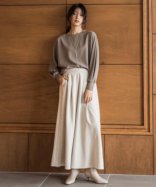 MAYSON GREY(メイソングレイ)の「叶えるドルマンプルオーバー≪手洗い可能≫(Tシャツ/カットソー・レディース・オフホワイト/ブラック/ブラウン・M)」の13枚目の写真