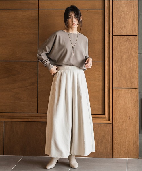 MAYSON GREY(メイソングレイ)の「叶えるドルマンプルオーバー≪手洗い可能≫(Tシャツ/カットソー・レディース・オフホワイト/ブラック/ブラウン・M)」の14枚目の写真