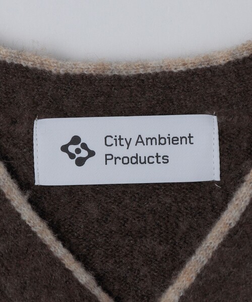City Ambient Products（シティアンビエントプロダクツ）の「City Ambient Products: シャギー ヘンリー ネック ニット（ニット/セーター・メンズ・グレー/ブラック/ブラウン・SMALL/MEDIUM/LARGE）」の11枚目の写真