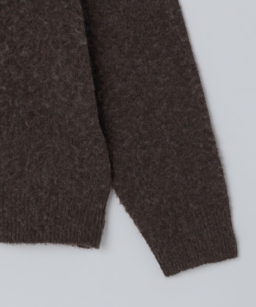 City Ambient Products（シティアンビエントプロダクツ）の「City Ambient Products: シャギー ヘンリー ネック ニット（ニット/セーター・メンズ・グレー/ブラック/ブラウン・SMALL/MEDIUM/LARGE）」の12枚目の写真