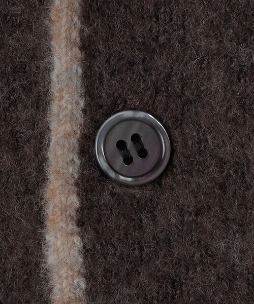 City Ambient Products（シティアンビエントプロダクツ）の「City Ambient Products: シャギー ヘンリー ネック ニット（ニット/セーター・メンズ・グレー/ブラック/ブラウン・SMALL/MEDIUM/LARGE）」の13枚目の写真