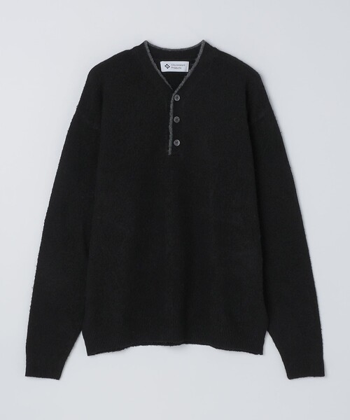 City Ambient Products（シティアンビエントプロダクツ）の「City Ambient Products: シャギー ヘンリー ネック ニット（ニット/セーター・メンズ・グレー/ブラック/ブラウン・SMALL/MEDIUM/LARGE）」の17枚目の写真