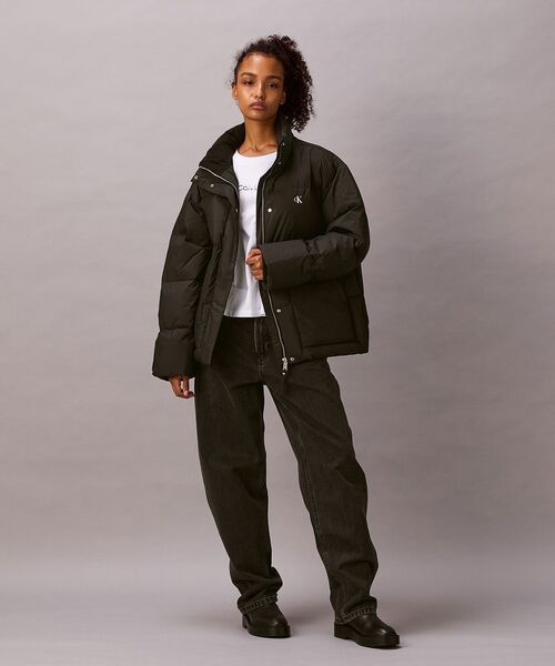 Calvin Klein（カルバン・クライン）の「ジャケット - クラシックダウンパッファジャケット（ダウンジャケット/コート・レディース・ブラック/ブラウン・XS/M/S/L）」の10枚目の写真