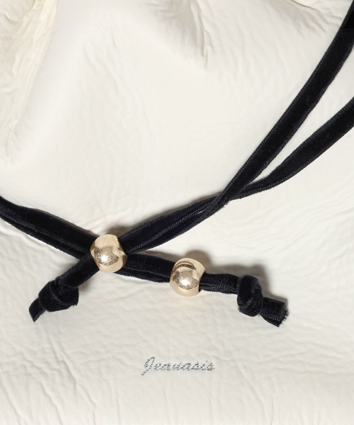 JEANASIS（ジーナシス）の「フェイクレザーミニキンチャク/603970（ポーチ・レディース・ブルー系その他/ブラック/オフホワイト・FREE）」の8枚目の写真