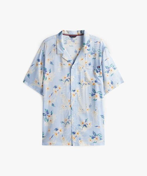 TOMMY HILFIGER(トミーヒルフィガー)の「プリントボーリングシャツ(シャツ/ブラウス・メンズ・ホワイト系その他/マルチ・MEDIUM/LARGE/X-LARGE/SMALL)」の9枚目の写真