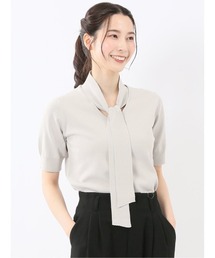 m.f.editorial | 【ストレッチ ハンドウォッシャブル】m.f.エディトリアル レディース 2WAY 半袖ニットプルオーバー(ニット/セーター)