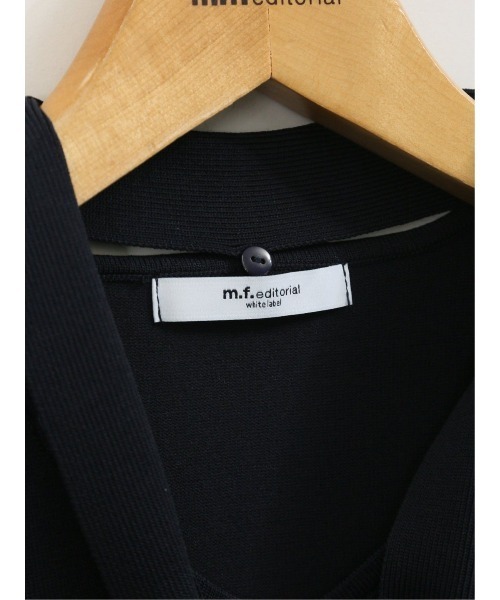 m.f.editorial（エムエフエディトリアル）の「【ストレッチ ハンドウォッシャブル】m.f.エディトリアル レディース 2WAY 半袖ニットプルオーバー（ニット/セーター・レディース・イエロー/ネイビー/ライトグレー/サックスブルー・MEDIUM/LARGE）」の15枚目の写真