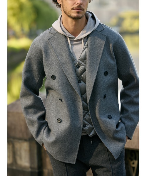 セール】WOOL REVER GIACCONE（ピーコート）｜AOURE（アウール）の