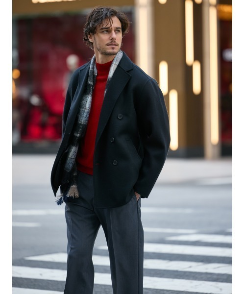 AOURE（アウール）の「WOOL REVER GIACCONE（ピーコート）」 - WEAR