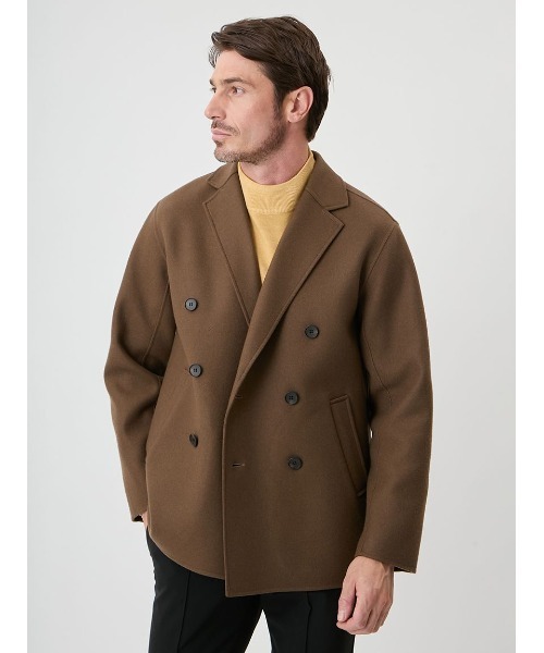 AOURE（アウール）の「WOOL REVER GIACCONE（ピーコート）」 - WEAR