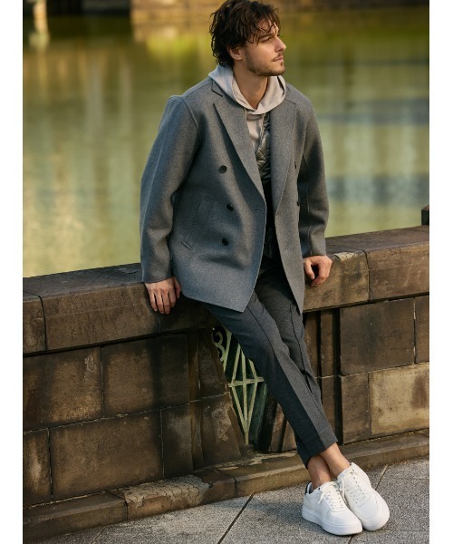 AOURE（アウール）の「WOOL REVER GIACCONE（ピーコート）」 - WEAR